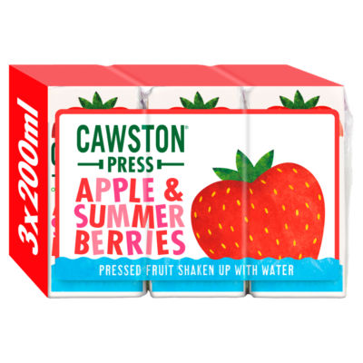 Apple & Summer Berries Kids Juice Drink 3x200ml thumbnail 2