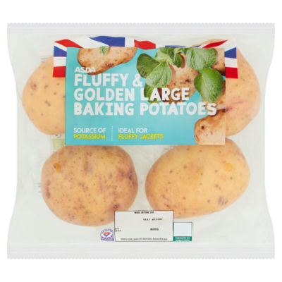Fluffy & Golden Large Baking Potatoes 4 Pack thumbnail 2
