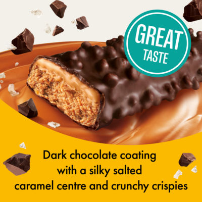Dark Chocolate Salted Caramel Flavour Vitamin & Protein Bar 55g thumbnail 4