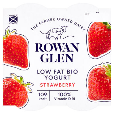 Low Fat Bio Yogurt Strawberry 4 x 125g thumbnail 2