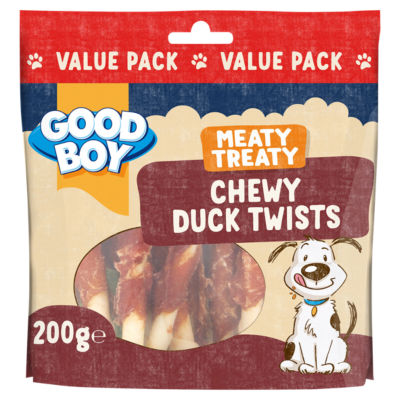 Meaty Treaty Chewy Duck Twists Value Pack 200g thumbnail 2