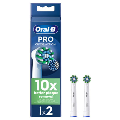 Pro Cross Action Toothbrush Heads, 2 Counts