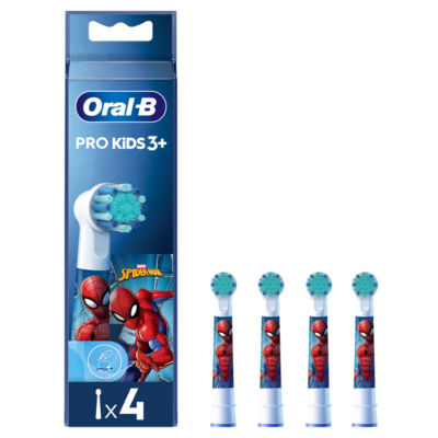 PRO Kids Toothbrush Head, Featuring Marvel Spiderman for Ages 3+, Pack of 4 thumbnail 2