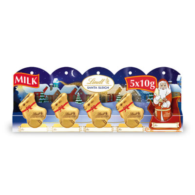 Santa Sleigh Christmas Milk Chocolate 5 x 50g