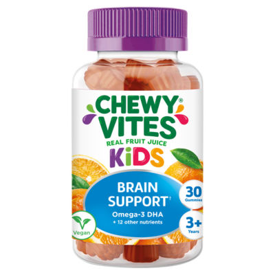 30 Real Fruit Juice Kids Brain Support Gummies 3+ Years thumbnail 2