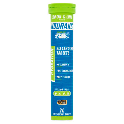 Endurance Lemon & Lime Flavour Electrolyte Effervescent Tablets 20 x 4g thumbnail 2