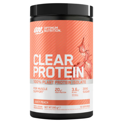 Clear Protein Powder, 100% Plant Protein Isolate, Juicy Peach Flavour, 10 servings, 280g thumbnail 2
