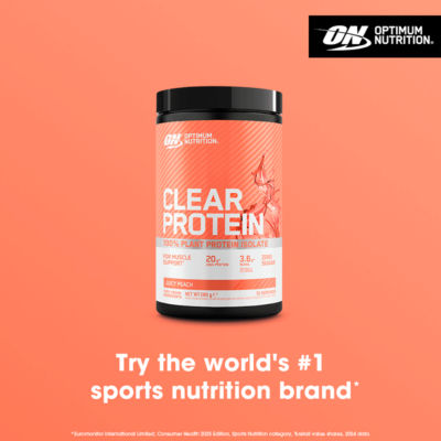 Clear Protein Powder, 100% Plant Protein Isolate, Juicy Peach Flavour, 10 servings, 280g thumbnail 4