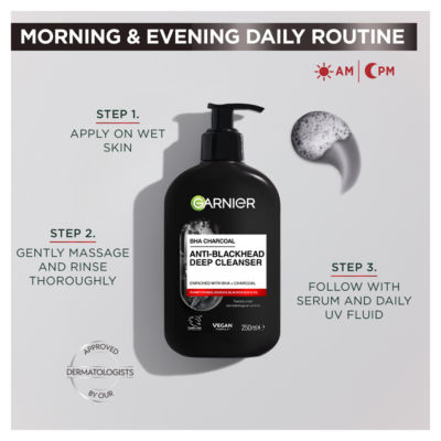 Pure Active Anti-Blackhead Deep Cleanser, Enriched with BHA (Salycilic Acid) + Charcoal thumbnail 3