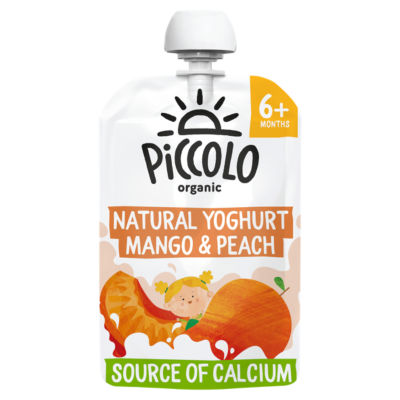 Organic Natural Yoghurt Mango & Peach Smooth 6+ Months 100g thumbnail 2