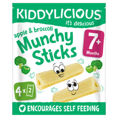 Apple & Broccoli Munchy Sticks Baby Snacks 4x4g thumbnail 2
