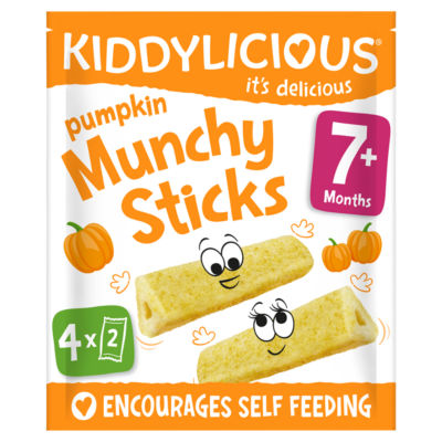 Pumpkin Munchy Sticks Baby Snacks 4x4g thumbnail 2