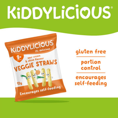 Sour Cream & Chive Flavour Veggie Straws 9+ Months 4 x 12g (48g) thumbnail 3