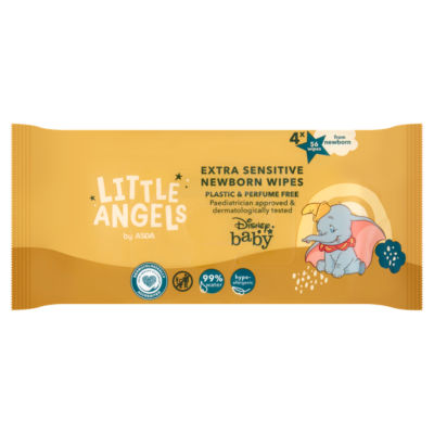 Little Angels Extra Sensitive Newborn Wipes 4 x 56 thumbnail 2