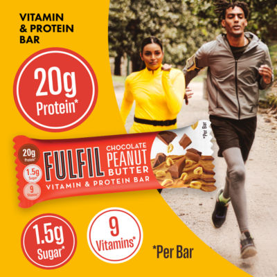 Chocolate Peanut Butter Flavour Vitamin & Protein Bar 55g thumbnail 3