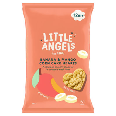 Little Angels Banana & Mango Corn Cake Hearts 12m+ 30g thumbnail 2