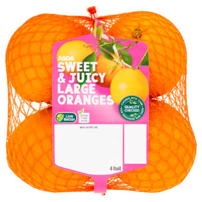 4 Sweet & Juicy Large Oranges thumbnail 2