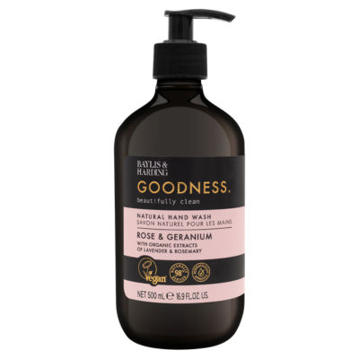 Goodness Rose & Geranium Natural Hand Wash 500ml thumbnail 2
