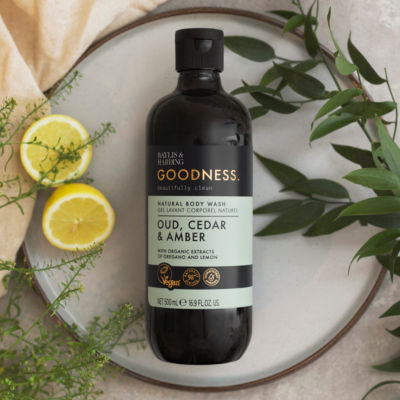 Goodness Oud, Cedar & Amber Natural Body Wash 500ml thumbnail 4