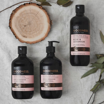 Goodness Rose & Geranium Natural Body Wash 500ml thumbnail 4