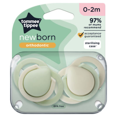 2x Newborn Soothers, Extra Small Baglet & Shield for Babies , 0-2m thumbnail 2