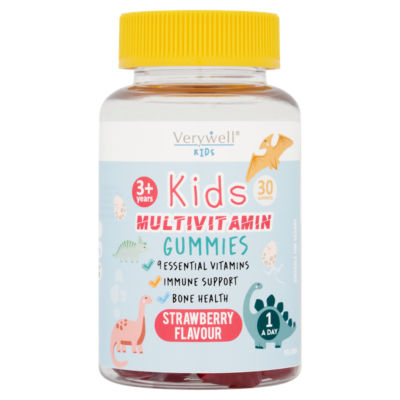 Kids Multivitamin Gummies Strawberry Flavour 30 Gummies 3+ Years thumbnail 2