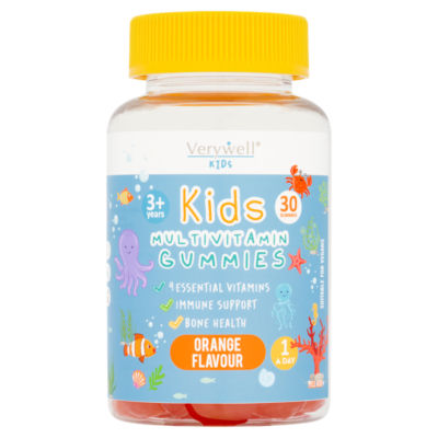30 Kids Multivitamin Gummies Orange Flavour 3+ Years thumbnail 2