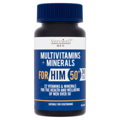 Men Multivitamins + Minerals for Him 50+ 1 A Day 30 Tablets thumbnail 2