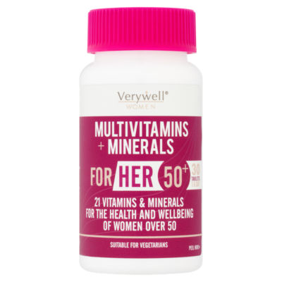 Women Multivitamins + Minerals for Her 50+ 1 A Day 30 Tablets
