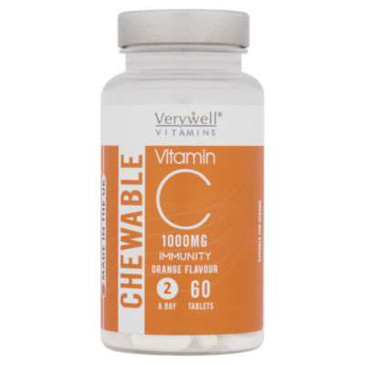 Chewable Vitamin C 1000mg Immunity Orange Flavour 60 Tablets thumbnail 2