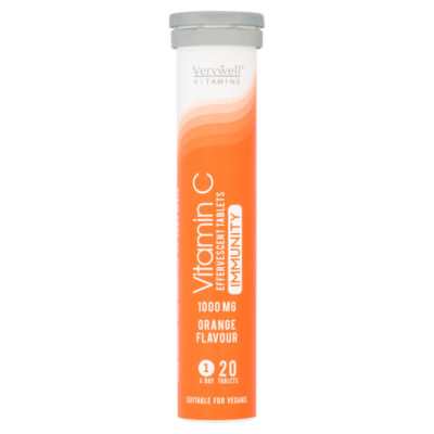 Vitamins Orange Flavour Vitamin C Effervescent Tablets 1 A Day 20 Tablets thumbnail 2