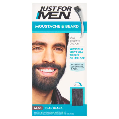 Moustache & Beard M-55 Real Black Multiple Application Facial Haircolour Kit thumbnail 2