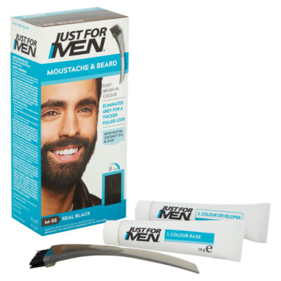 Moustache & Beard M-55 Real Black Multiple Application Facial Haircolour Kit thumbnail 3