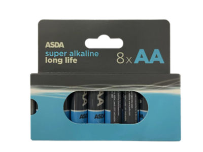 Asda Super Alkaline Long Life AA 8 Pack thumbnail 2