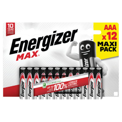 Max AAA  Alkaline Batteries 12 Pack thumbnail 2
