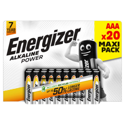 Alkaline Power AAA Batteries, 20 Pack thumbnail 2