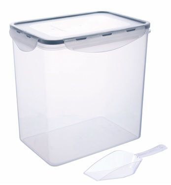 Clip Lid Food Storer with Scoop