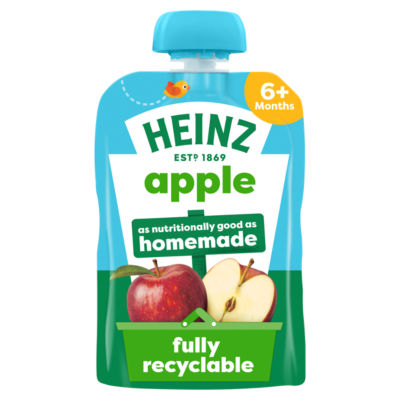 By Nature Apple Baby Food Fruit Pouch 6+ Months 100g thumbnail 2