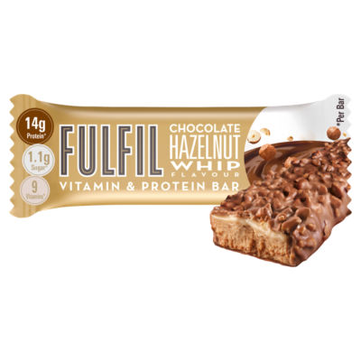FULFIL Chocolate Hazelnut Whip Flavour Vitamin & Protein Bar 40g thumbnail 2