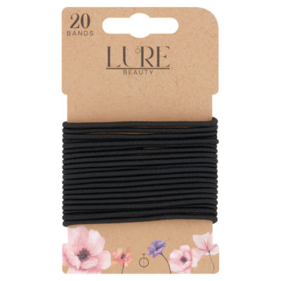 20 Thin Snagfree Bands Black thumbnail 2