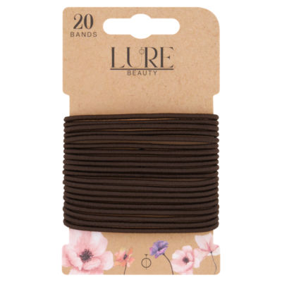 20 Thin Snagfree Bands Brown