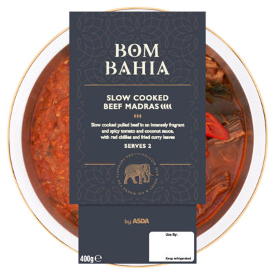 Bom Bahia Slow Cooked Beef Madras 400g thumbnail 2