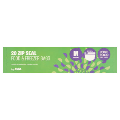 20 Medium Zip Seal Food & Freezer Bags thumbnail 2