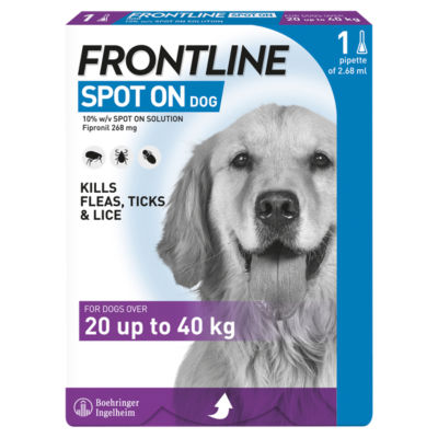 Spot On Flea & Tick Treatment For Large Dogs 20-40kg thumbnail 2