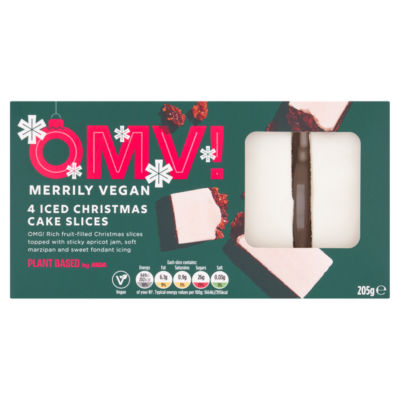 OMV! 4 Iced Christmas Cake Slices 205g thumbnail 2
