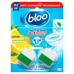 3in1 Anti-Clogging Toilet Blocks Lemon 2 x 50g (100g)