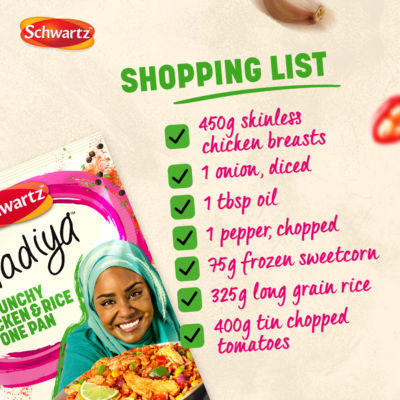 Nadiya Punchy Chicken & Rice One Pan Recipe Mix 25g thumbnail 3