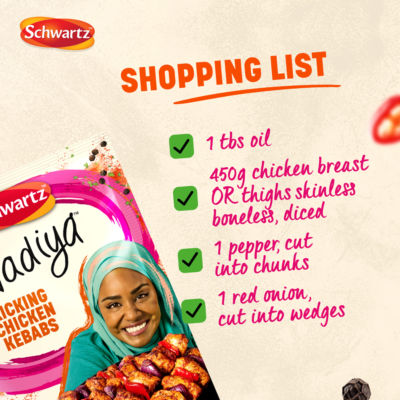 Nadiya Kicking Chicken Kebabs Recipe Mix 25g thumbnail 3