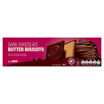 Dark Chocolate Butter Biscuits 125g thumbnail 2