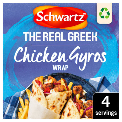 The Real Greek Chicken gyros Wrap Recipe Mix 20g thumbnail 2